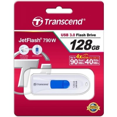 Transcend JetFlash 790 128GB TS128GJF790W – Zboží Mobilmania