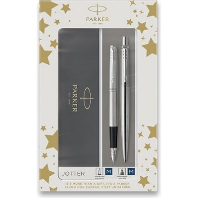 Parker Jotter Stainless Steel CT sada plnicí pero a kuličková tužka 570149821 – Hledejceny.cz