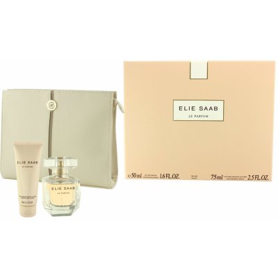 Elie Saab Le Parfum pro ženy EDP 50 ml + tělové mléko 75 ml + psaníčko dárková sada – Zboží Mobilmania