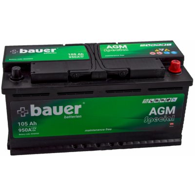 Bauer AGM 12V 105Ah 950A BA60502