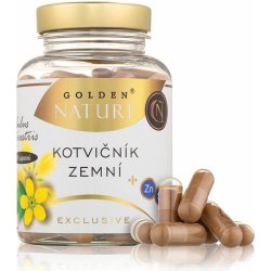 Golden Nature - Kotvičník zemní 90%+zinek+selen 100 kapslí