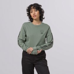 HUF WHEELIE LS CROP TEE Sage