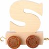 Dřevěný vláček Small Foot Dřevěný vagónek abeceda písmeno S