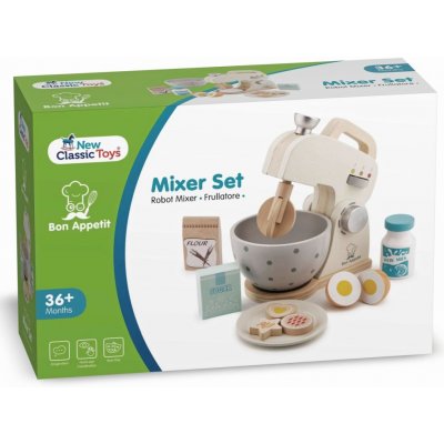 New Classic Toys mixér s příslušenstvím krémový – Zboží Dáma