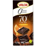 VALOR Čokoláda 70 % s kousky pomeranče bez přídavku cukru 100 g – Hledejceny.cz