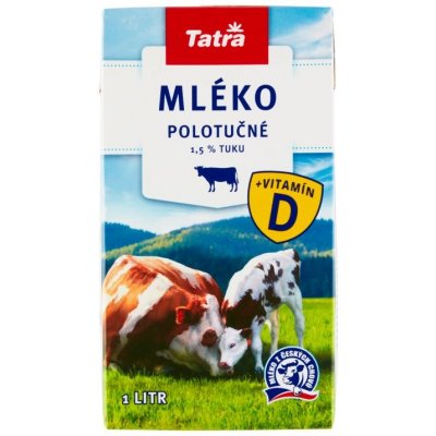 Tatra Trvanlivé polotučné mléko 1,5% 1 l