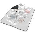 Sablio Plážová deka Květinová linie 200x140 – Zboží Mobilmania