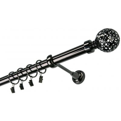 GARNÝŽE-HEBR Garnýž Koule retro onyx jednoduchá 400 cm – Sleviste.cz