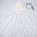 Solight LED řetěz s hvězdou na vánoční strom, výška 2,1m, 212 LED, IP44 – Hledejceny.cz