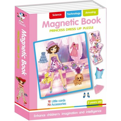 Alltoys Magnetická kniha skládačky princezny 85 ks – Zboží Dáma