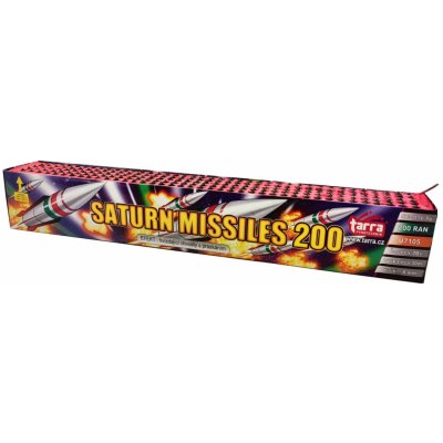 Ohňostroj Baterie výmetlic SATURN MISSILES 200 ran 18 1 Čína U7105 – Hledejceny.cz