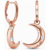 Náušnice Royal Exklusive Royal Fashion Měsíc růžové zlato Vermeil s drahokamy Moonstony a drahokamy topazy DR23083E-ROSEGOLD-MOONSTONE-TOPAZ