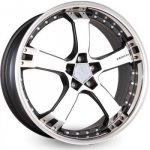 Keskin KT10 9,5x18 5x100 ET25 matt black polished | Zboží Auto