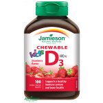 Jamieson Vitamín D3 Kids Jahoda 100 tablet – Hledejceny.cz