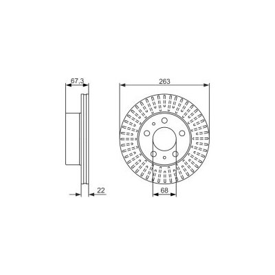 Brzdový kotouč BOSCH 0 986 479 480 (0986479480) – Zbozi.Blesk.cz