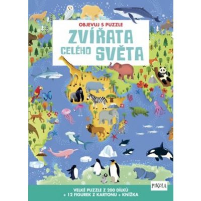Objevuj s puzzle: Zvířata celého světa – Hledejceny.cz