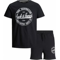 Jack & Jones dětský set tričko + šortky black