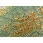 Beskydy - reliéfní - 1:100 000 - nástěnná mapa – Sleviste.cz