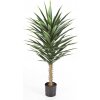 Květina Luxusní umělá palma PLAST YUCCA KEŘ, 130 cm