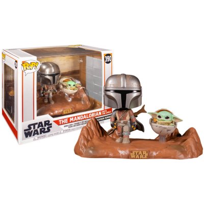 Funko Pop! 390 Star Wars The Mandalorian Mandalorian & The Child Baby Yoda 15 cm – Zboží Mobilmania