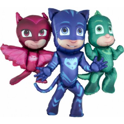 Amscan fóliový balónek Airwalker PJ Masks 144 x 127 cm červená modrá – Zboží Dáma