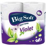 Big Soft Violet parfémovaný bílý 2-vrstvý 190 útržků 4 ks – Zboží Mobilmania