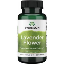 Swanson Lavender Flower Extract Květ levandule 400 mg 60 kapslí