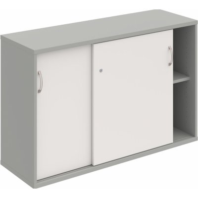 Hobis SZ 2 120 02 Skříňka s posuv. dveřmi 76,8 × 120 cm - Šedá , Bílá , USN – Hledejceny.cz