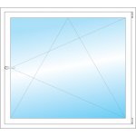 OKNA HNED Plastové okno 128x114 cm bílé otevíravé a sklopné pravé – Sleviste.cz