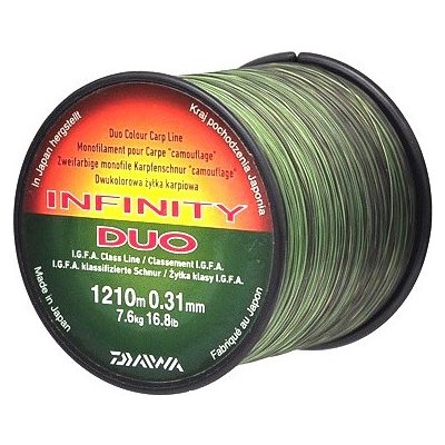 Daiwa Infinity Duo Carp green 1670 m 0,27 mm 6,5 kg – Zbozi.Blesk.cz
