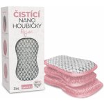 Nanolab Čistící nano houbičky růžové 3 ks – Hledejceny.cz