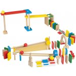 lupilu Dřevěná kuličková dráha Domino – Zboží Živě