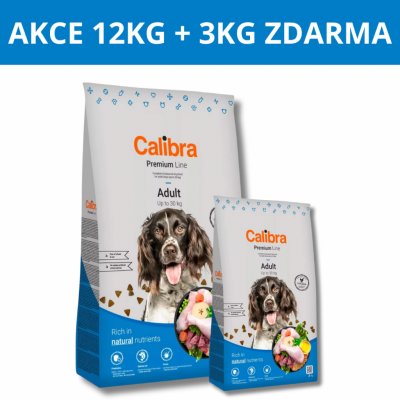 Calibra Dog Premium Line Adult Chicken 15 kg – Hledejceny.cz