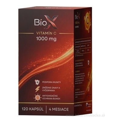 BioX VITAMÍN C 1000 mg 120 kapslí – Hledejceny.cz