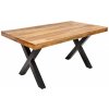Jídelní stůl Noble Home Přírodní dřevěný jídelní stůl Iron Craft 160 cm