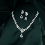 Éternelle souprava šperků Swarovski Elements Desireé SET2058 Bílá/čirá – Zboží Dáma