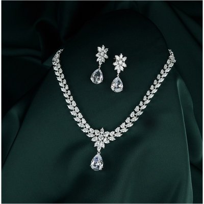 Éternelle souprava šperků Swarovski Elements Desireé SET2058 Bílá/čirá – Hledejceny.cz