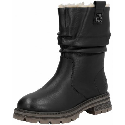 Rieker dámská kožená zimní obuv Z9855-00 černá – Sleviste.cz