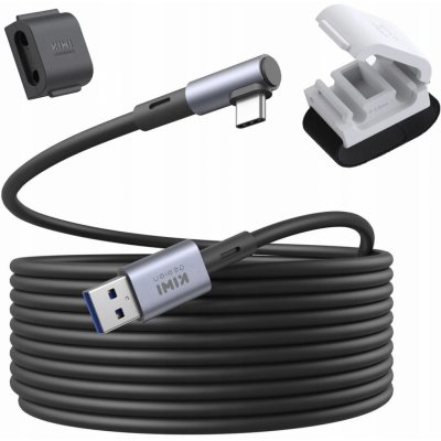 Kiwi Design 5M Link Cable with Cable Clip QL105 Meta Quest 2 Black – Zboží Živě