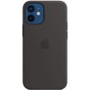 Pouzdro a kryt na mobilní telefon Apple Apple iPhone 12 mini Silicone Case with MagSafe Black MHKX3ZM/A