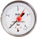 STENO Tlakoměr 63 0-4 bar 1/4" zadní M4Z – Zboží Mobilmania