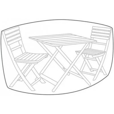 EmaHome Ochranný kryt na balkonový set Premium 120 x 85 cm kulatý – Hledejceny.cz