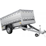 UNITRAILER Přívěs za auto na pružinách 230x125 FORCE 230/R KIPP s bočnicemi BIS, rámem H-0 a šedým krytem | Zboží Auto