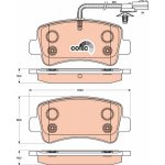 Sada brzdových destiček, vždy 4 kusy v sadě TRW GDB1903 | Zboží Auto