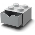 LEGO® Box 4 šuplík 25x25x18cm sv.šedý – Zboží Dáma