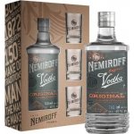 Nemiroff Original 40% 0,7 l (dárkové balení 3 sklenice) – Hledejceny.cz