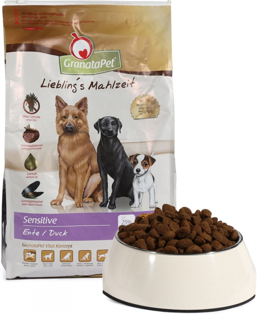 GranataPet Liebling´s Mahlzeit Sensitive s kachním masem 10 kg