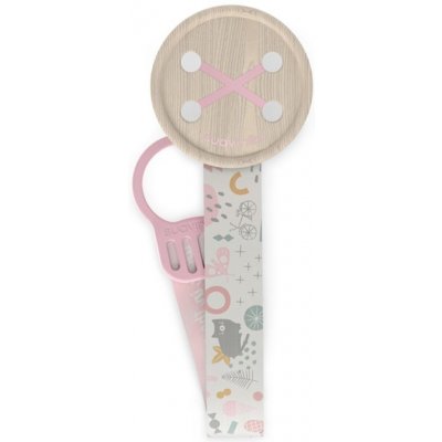 Suavinex klip na dudlík se stuhou Walk růžová – Zboží Dáma