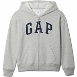 GAP V-FRCH Heritage Logo chlapecká mikina šedá – Zboží Dáma