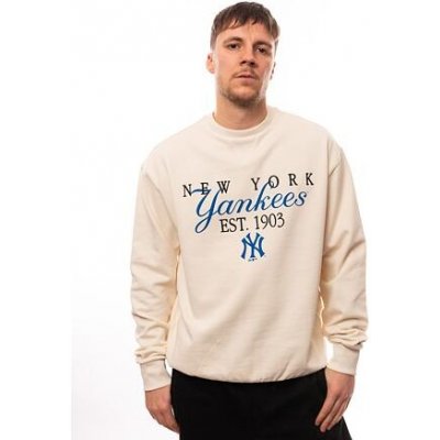 New Era MLB Lifestyle Crewneck New York Yankees Off White / Navy – Zboží Mobilmania